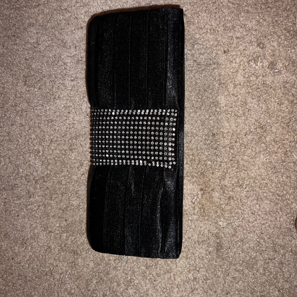 Black formal clutch